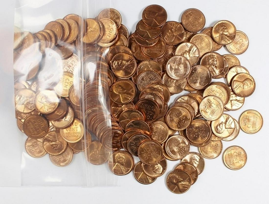 (200) GEM RED SUPERB BU LINCOLN CENTS (1 of 1)