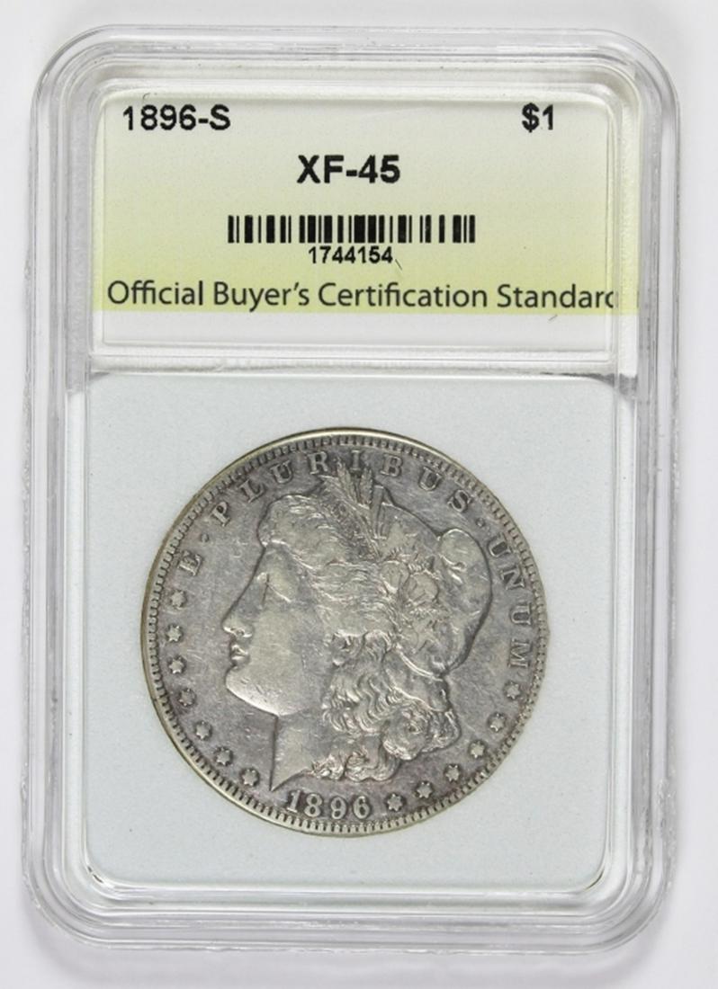 1896-S MORGAN SILVER DOLLAR (1 of 2)