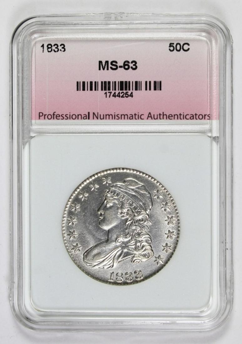 1833 BUST HALF DOLLAR (1 of 2)