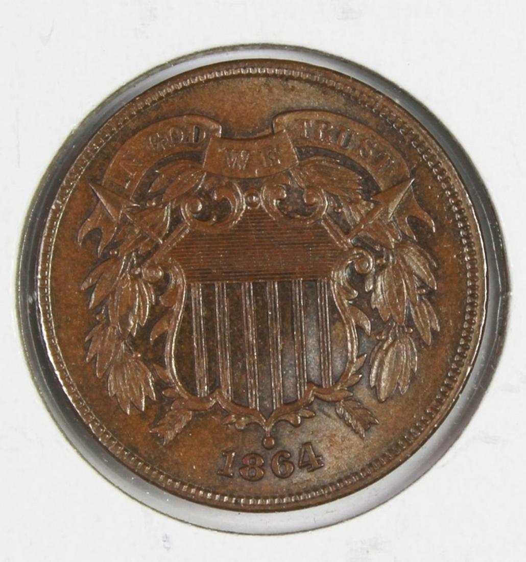 1864 TWO CENT LARGE MOTTO (1 of 2)