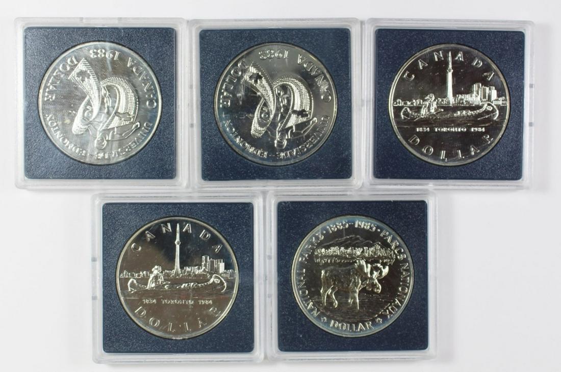 (5) 50% CANADA HALF DOLLARS (1 of 2)