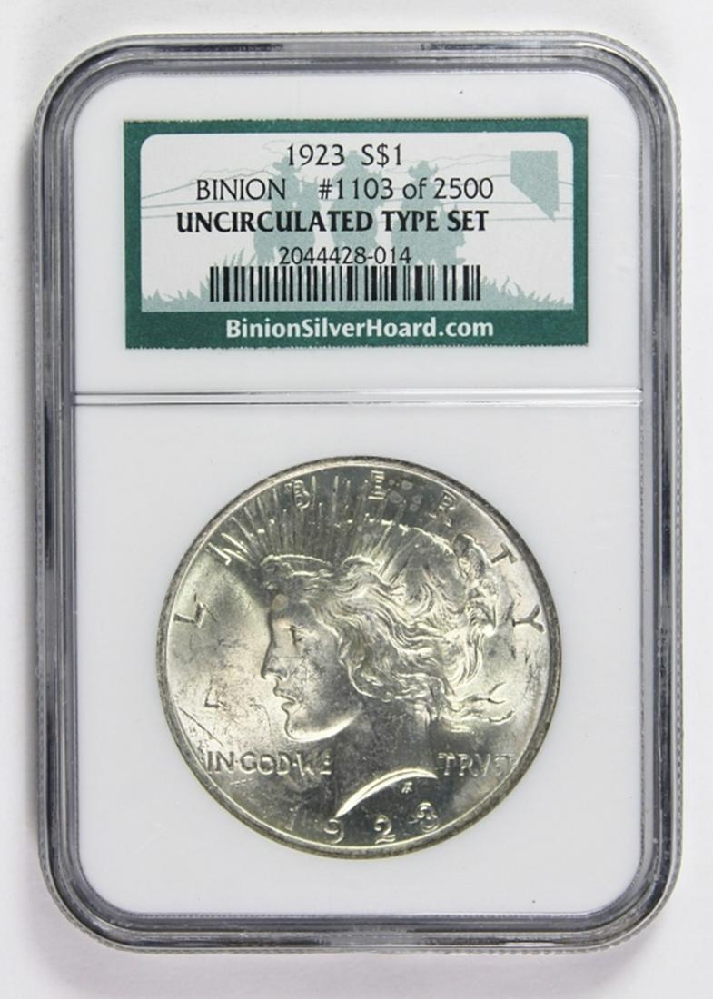 1923 BINION PEACE SILVER DOLLAR (1 of 2)