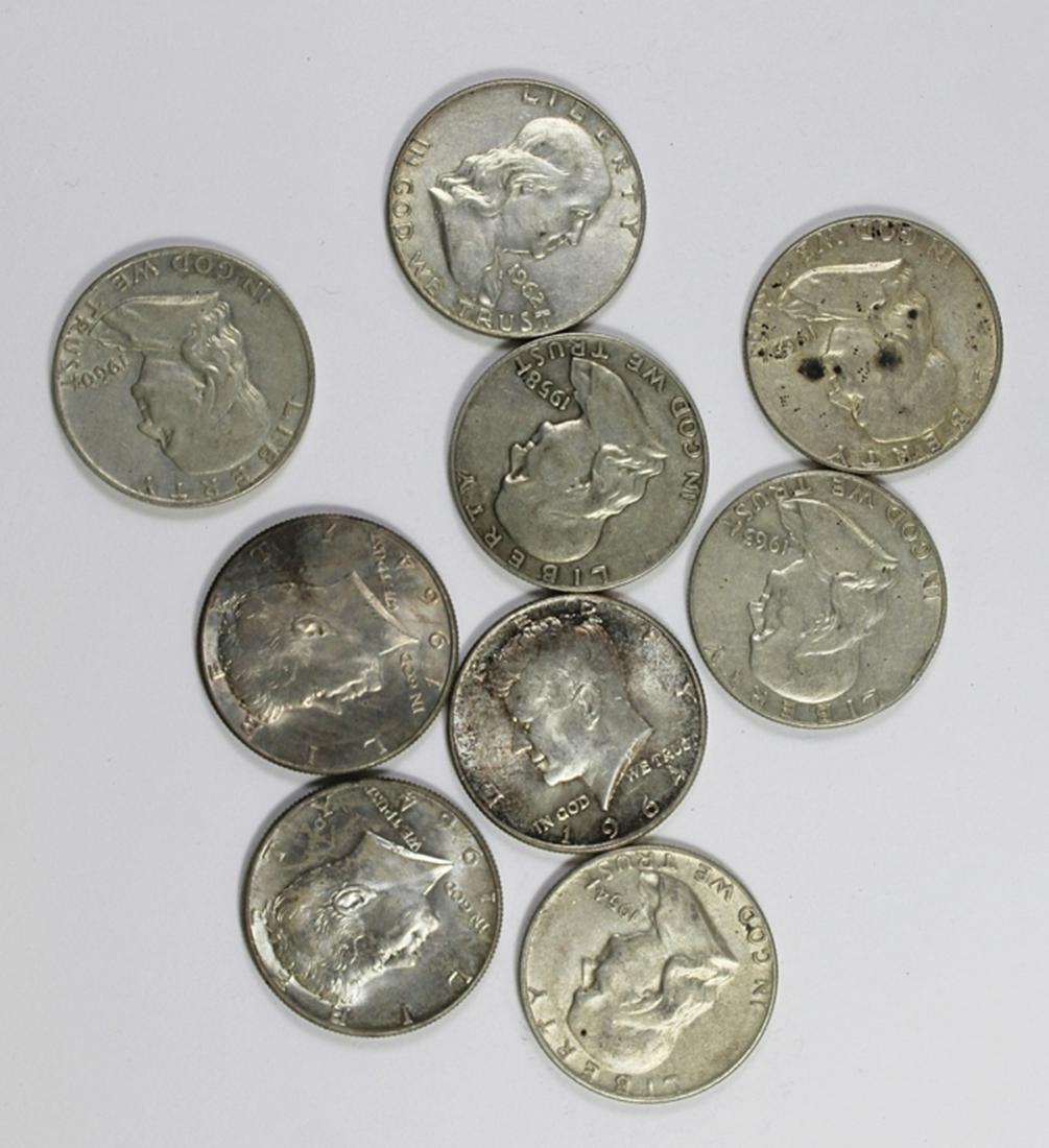 (9) SILVER HALF DOLLARS (1 of 1)