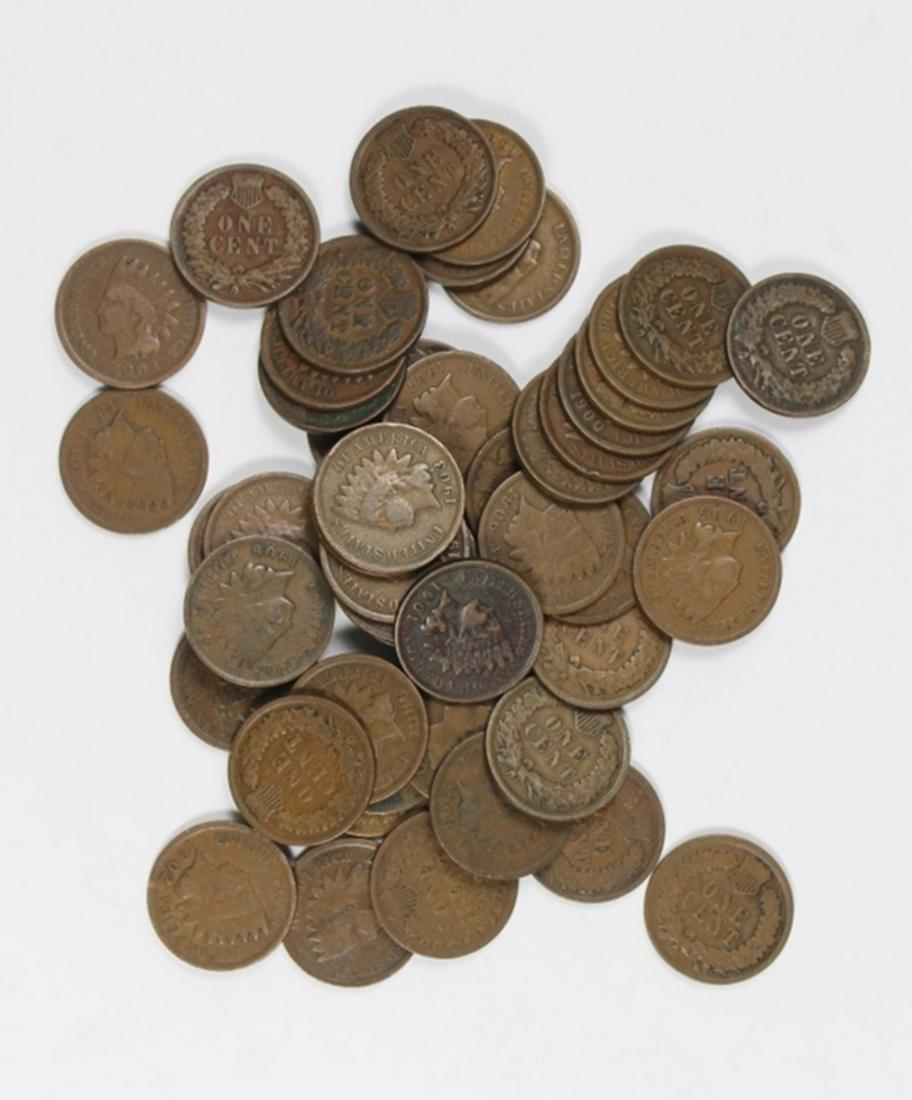 (50) CULL FREE INDIAN HEAD CENTS (1 of 1)