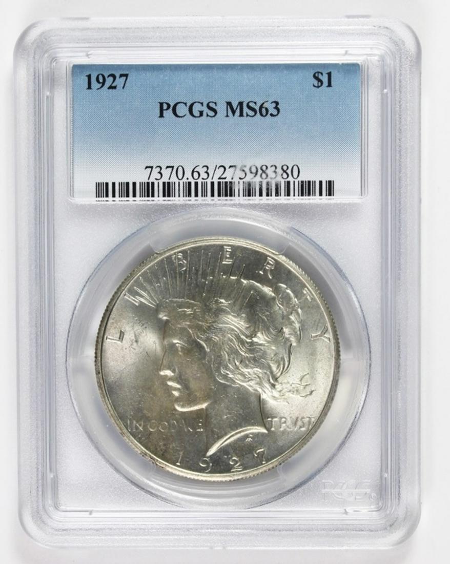 1927 PEACE SILVER DOLLAR (1 of 2)