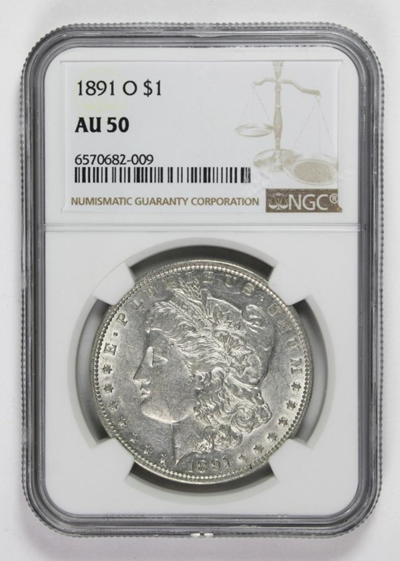 1891-O MORGAN SILVER DOLLAR (1 of 2)