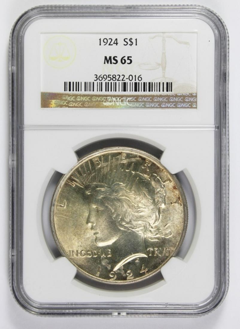 1924 PEACE SILVER DOLLAR (1 of 2)
