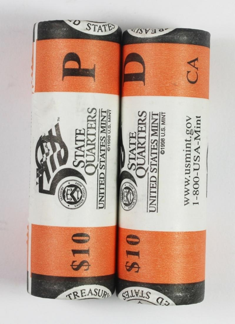 (2) 2005 CALIFORNIA STATE QUARTER ROLLS (1 of 1)