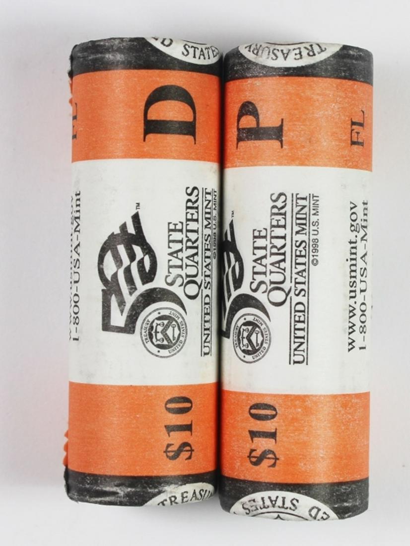 (2) 2004 FLORIDA STATE QUARTER ROLLS (1 of 1)