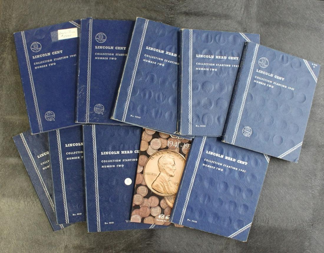 (10) COMPLETE LINCOLN CENT ALBUMS (1 of 2)