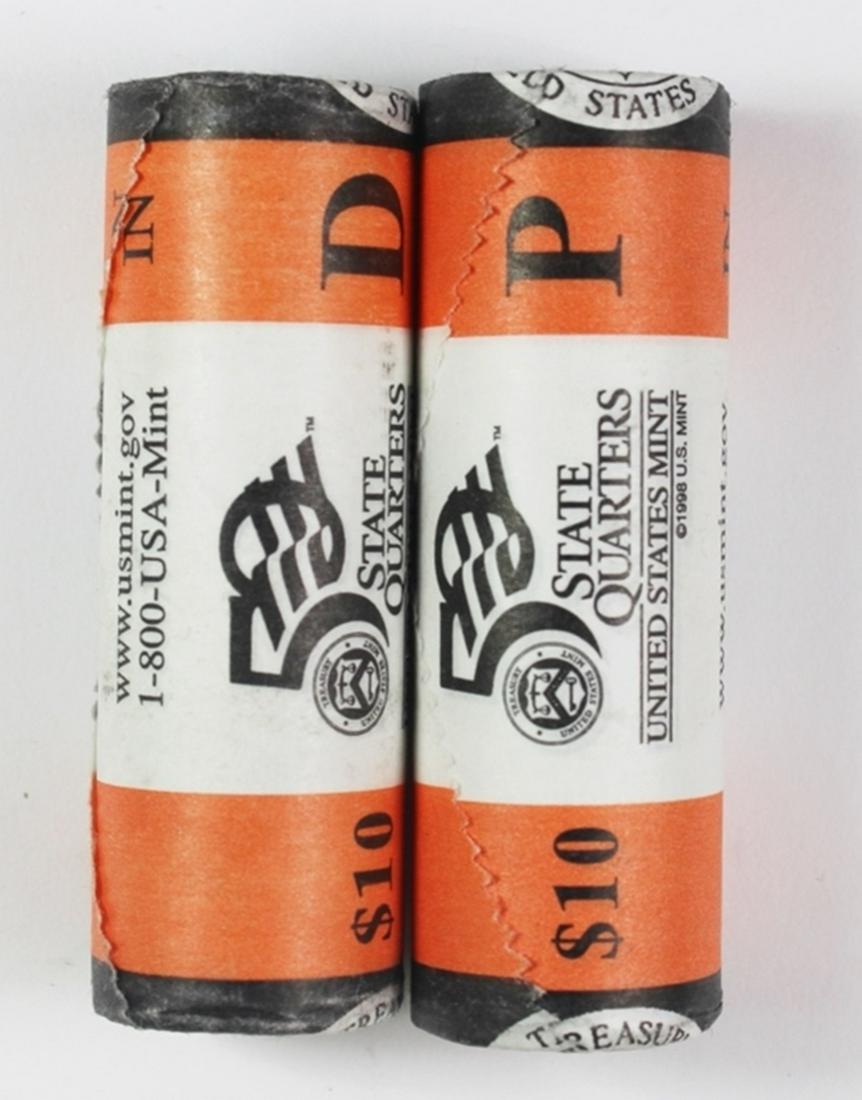 (2) 2002 INDIANA STATE QUARTER ROLLS (1 of 1)