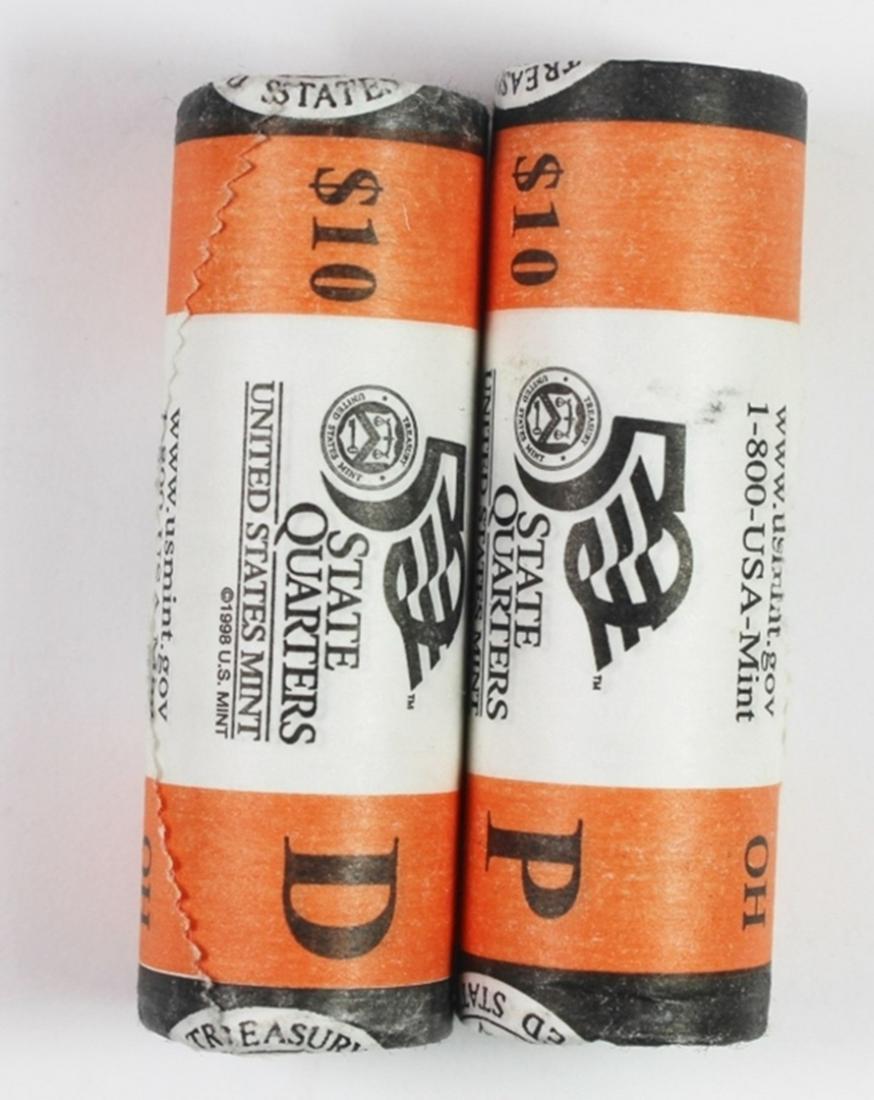 (2) 2002 OHIO STATEHOOD QUARTER ROLLS (1 of 1)