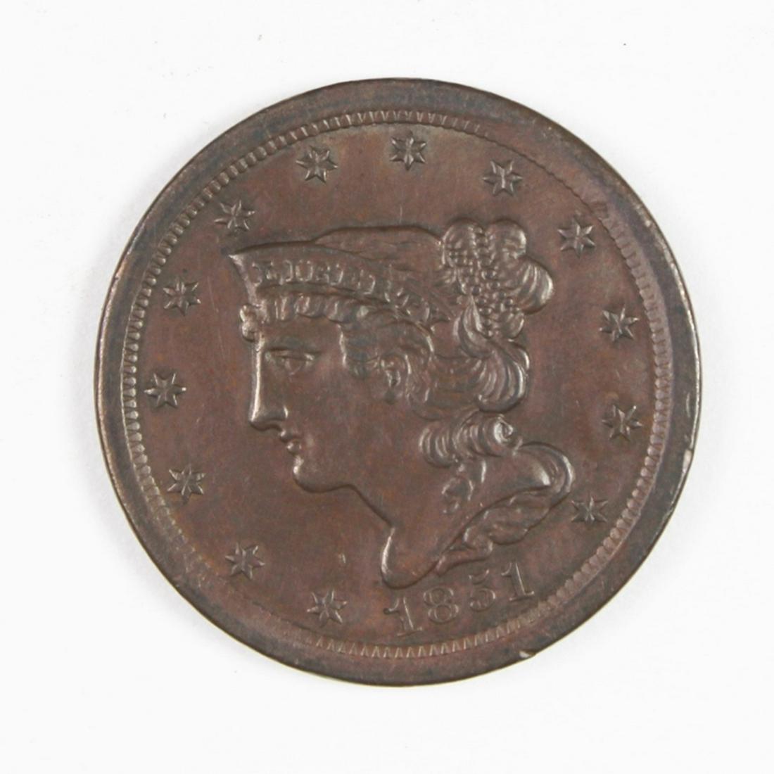 1851 HALF CENT (1 of 2)