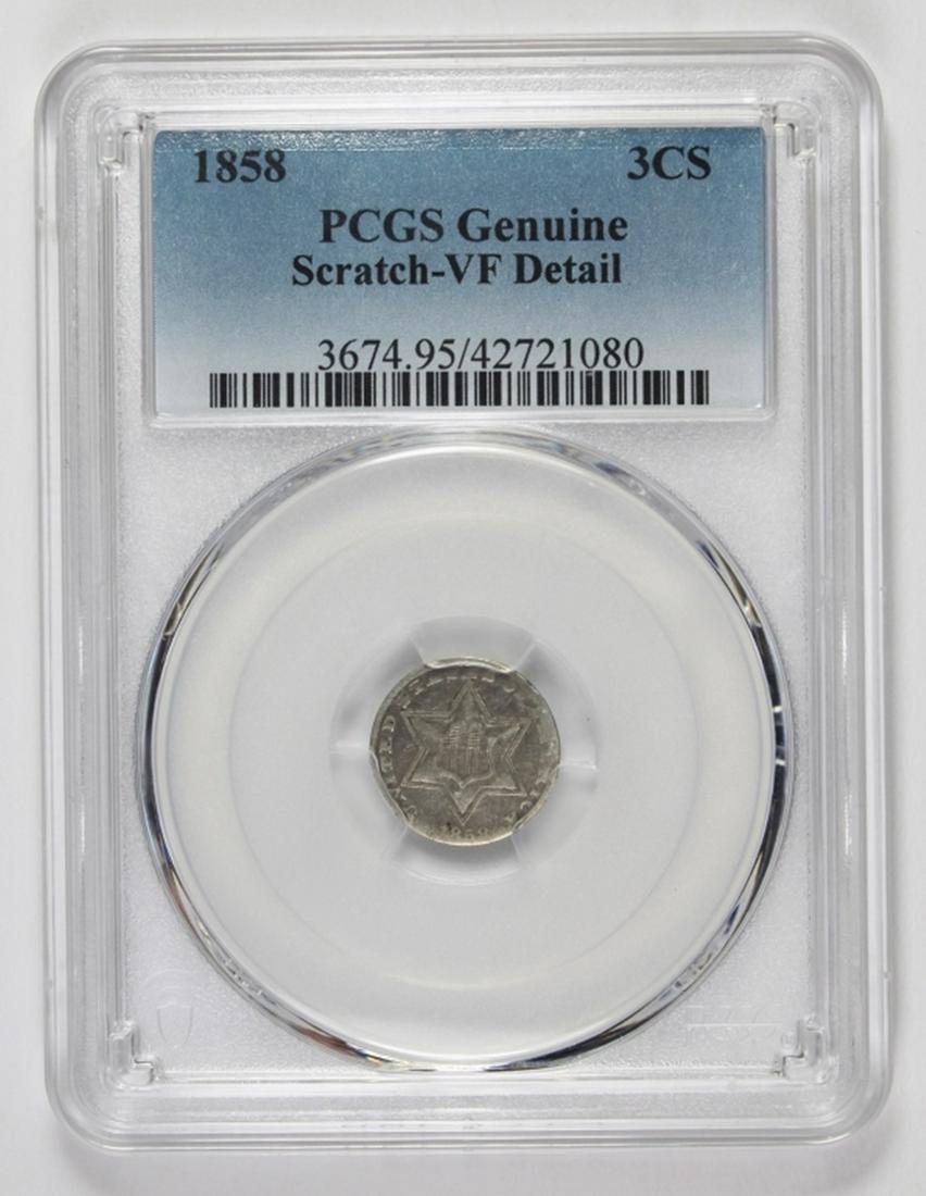1858 THREE CENT SILVER (1 of 2)