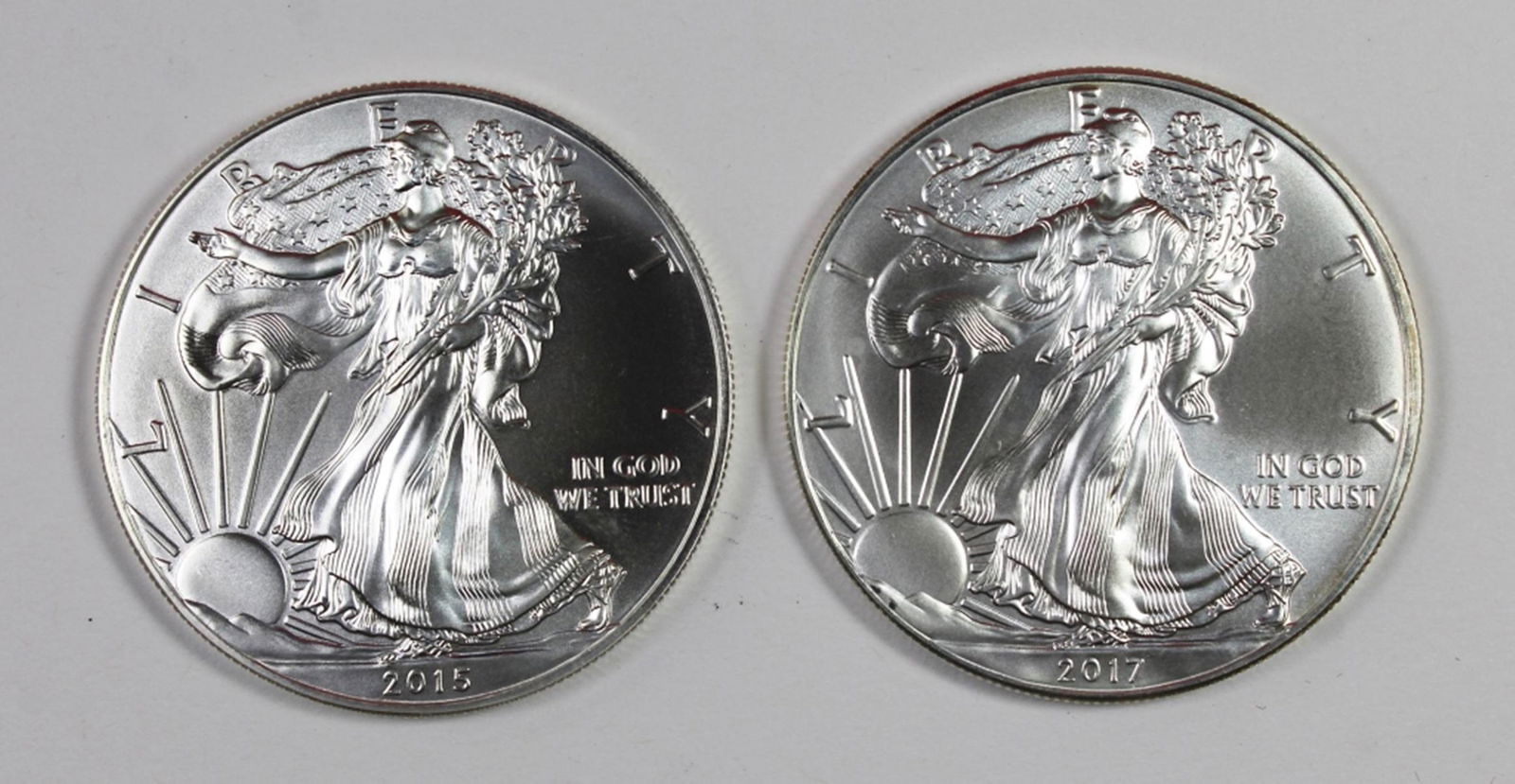 2015 & 2017 AMERICAN SILVER EAGLES (1 of 2)