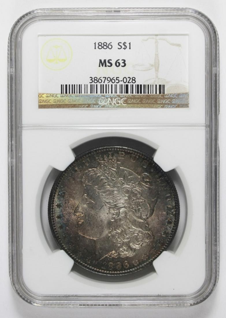 1886 MORGAN SILVER DOLLAR (1 of 2)