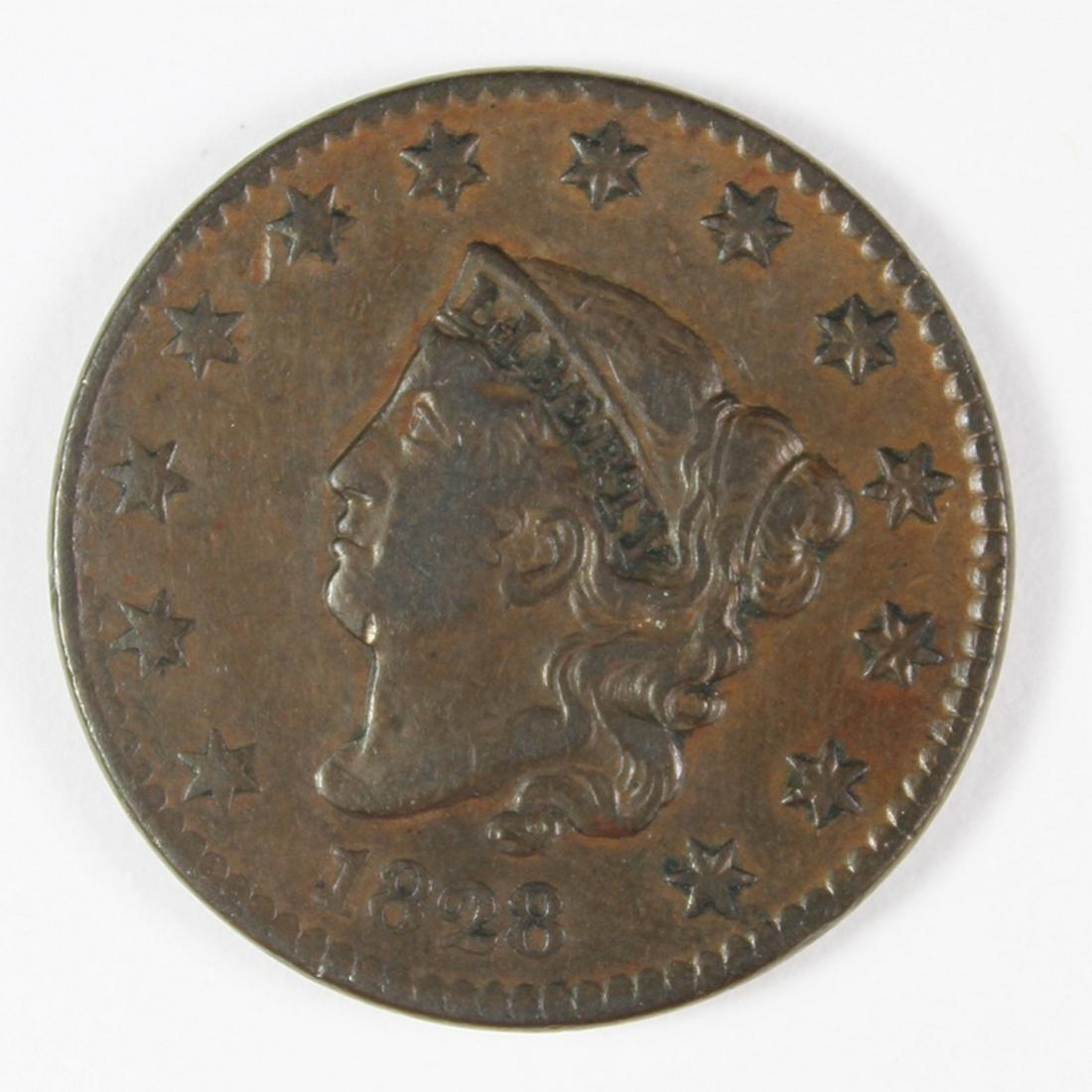 1828 LARGE CENT (1 of 2)