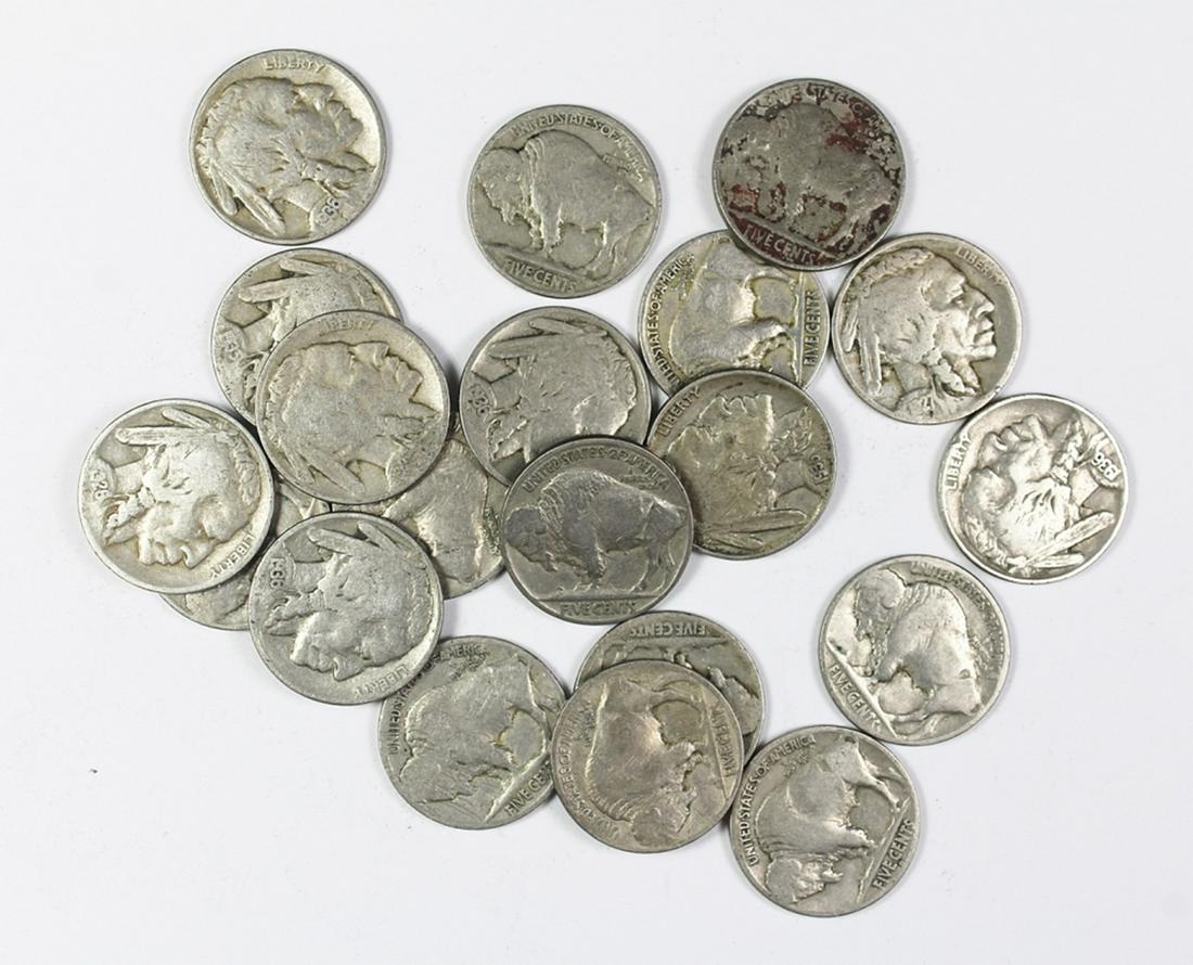 (20) BUFFALO NICKELS (1 of 1)