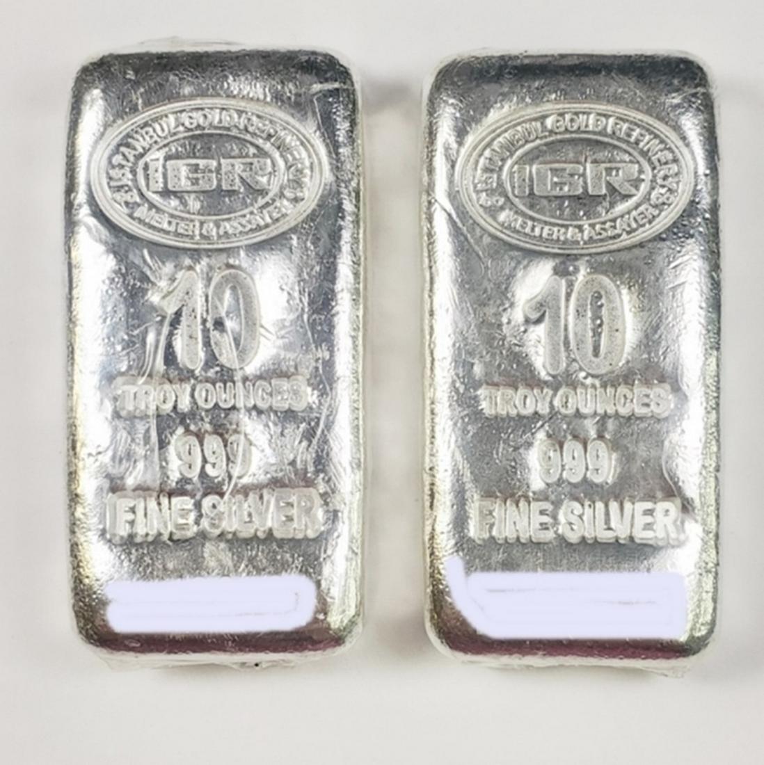 (2) 10 OZ SILVER BAR (1 of 1)