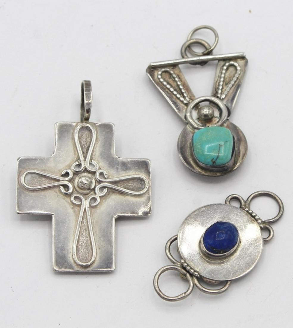 LOT OF THREE VINTAGE DOUBLE SIDED PENDANTS (1 of 2)