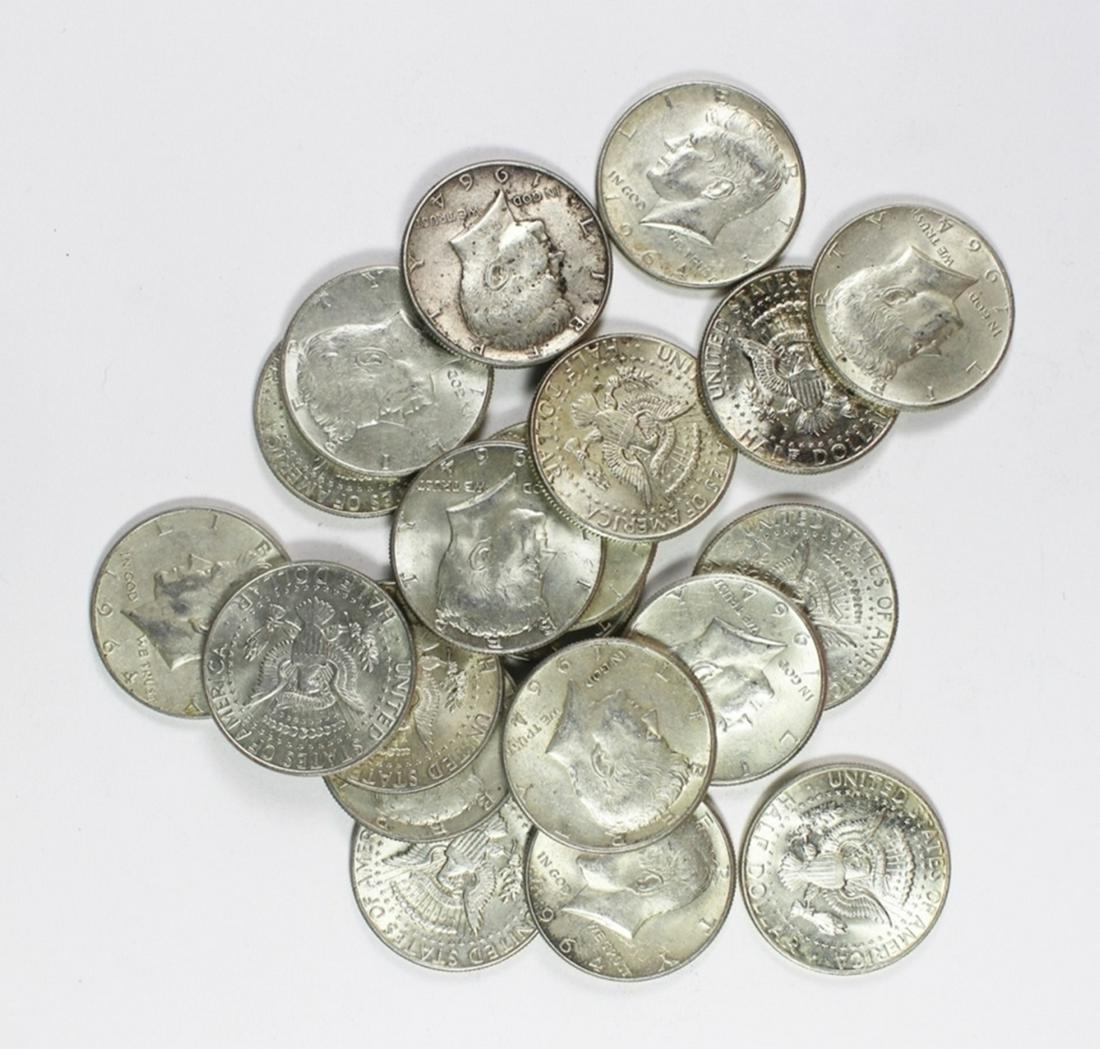 $10 FACEVALUE 90% HALF DOLLARS (1 of 1)