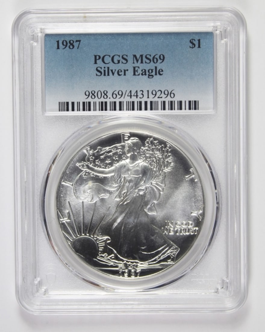 1987 AMERICAN SILVER EAGLE (1 of 2)