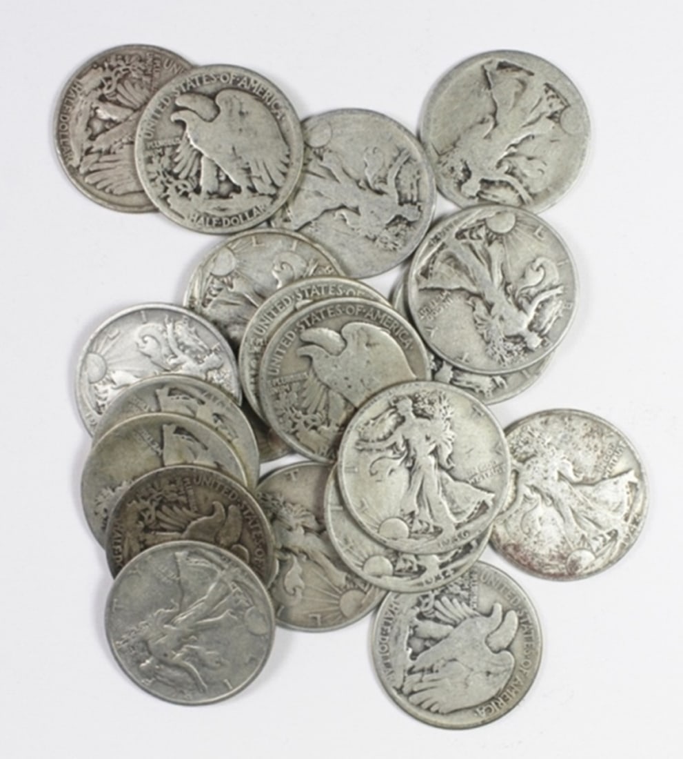 $10 FACEVALUE 90% SILVER HALF DOLLARS (1 of 1)