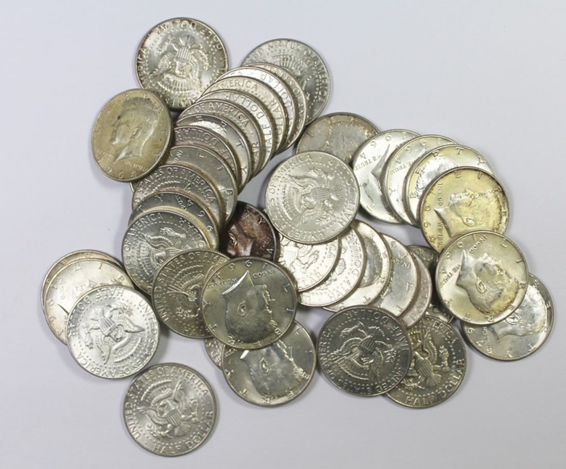 $20 FACEVALUE 90% SILVER HALF DOLLARS (1 of 1)