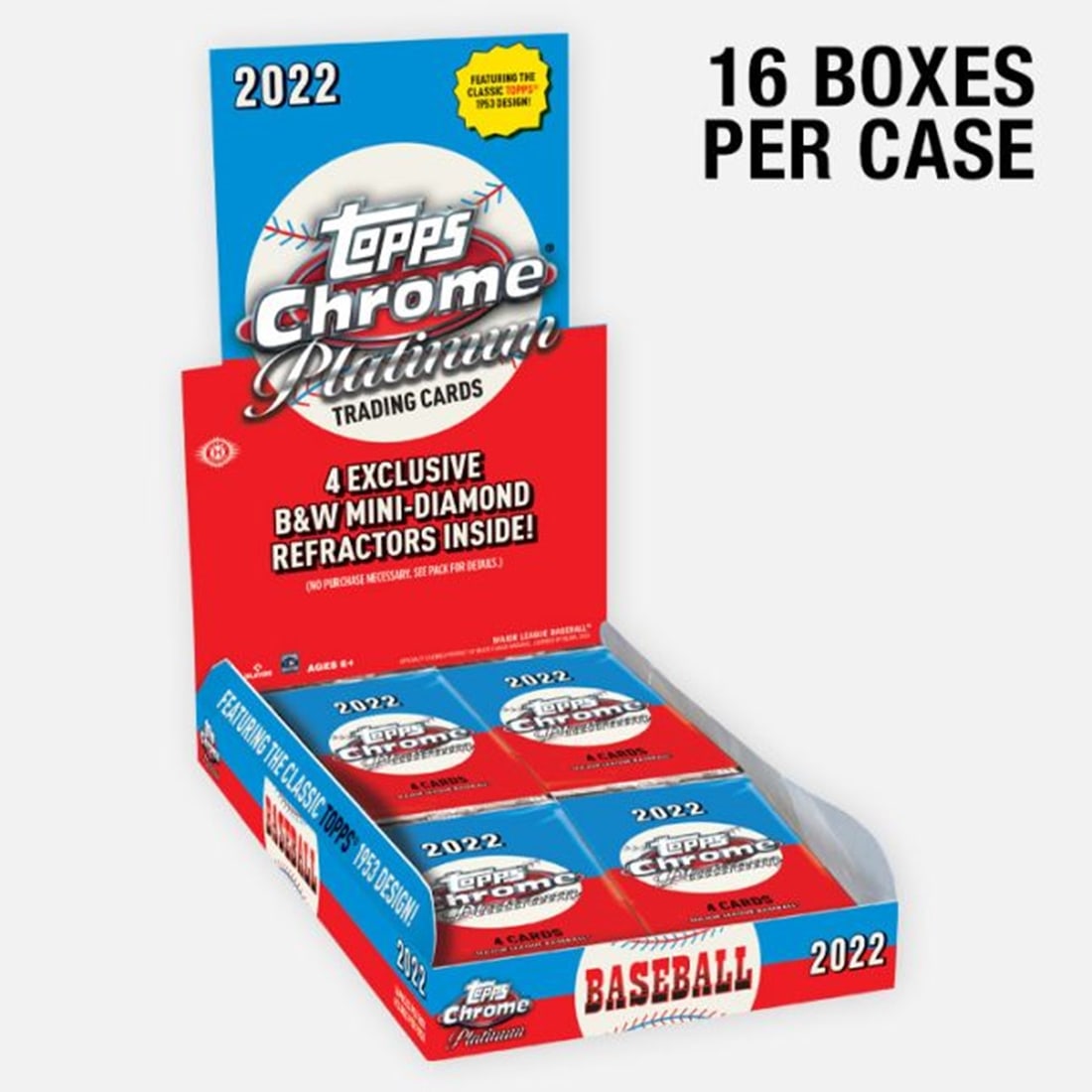 2022 TOPPS CHROME PLATINUM ANNIVERSARY-HOBBY BOX (1 of 1)