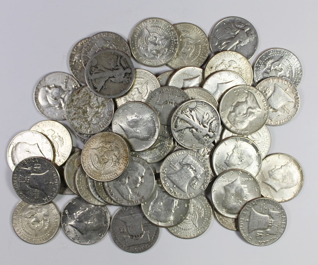 $25 FACEVALUE 90% SILVER HAVE DOLLARS (1 of 1)