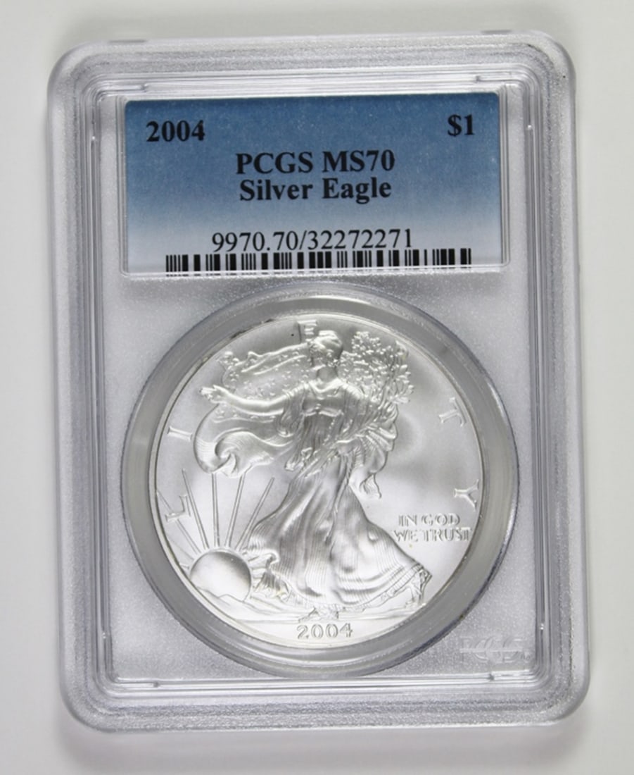 2004-AMERICAN SILVER EAGLE (1 of 2)