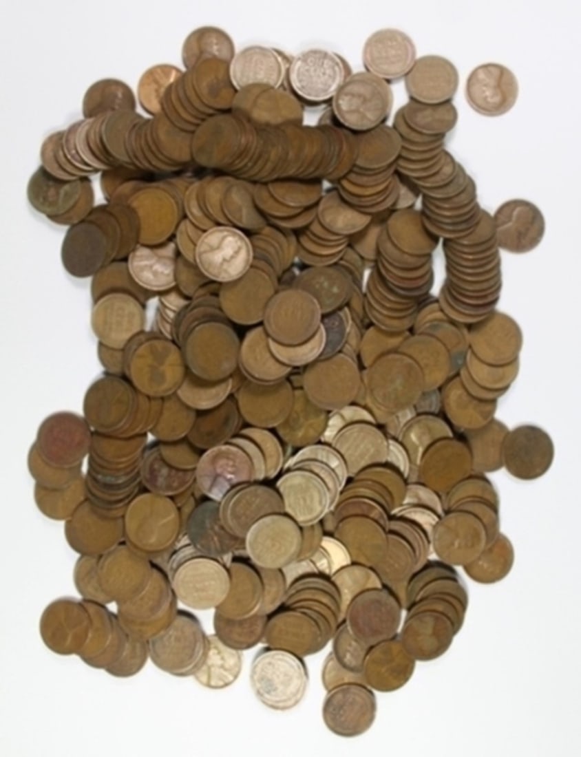 (400) 1919 AND OLDER LINCOLN WHEAT CENTS: VARIOUS TEEN DATES. ESTIMATE: $200-$250