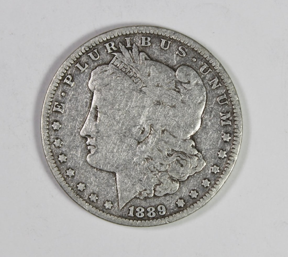 1889-O MORGAN SILVER DOLLAR: VG. ESTIMATE: $50-$75