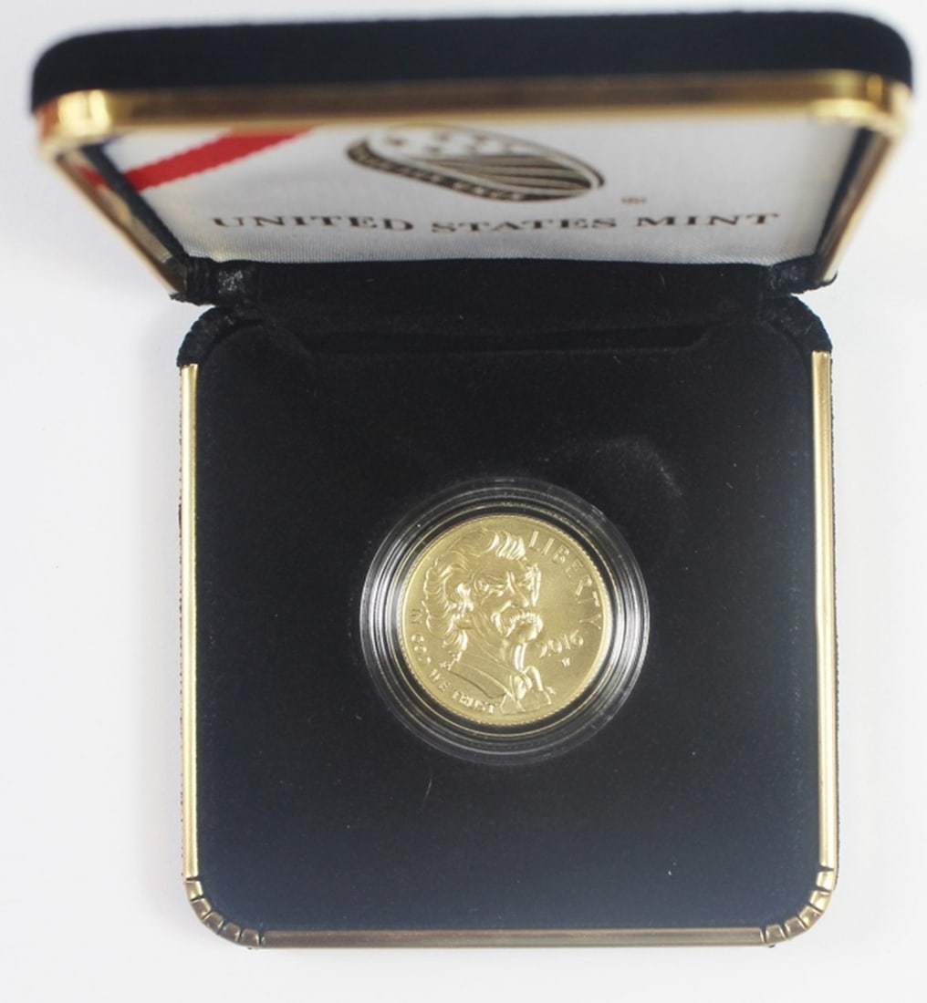 2016 MARK TWAIN $5 GOLD COMMEMORATIVE (1 of 5)