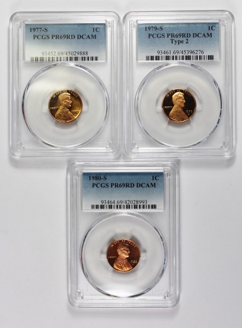 (3) PCGS GRADED PROOF LINCOLN CENTS (1 of 1)