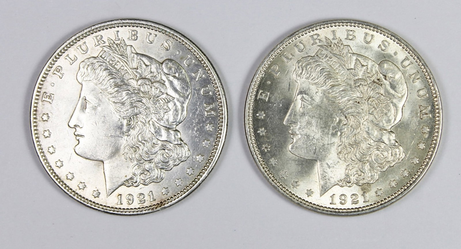 (2) 1921 MORGAN SILVER DOLLARS (1 of 2)