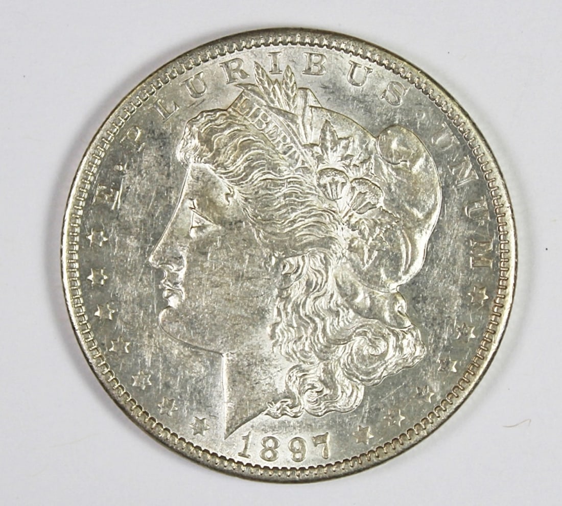 1897-O MORGAN SILVER DOLLAR (1 of 2)