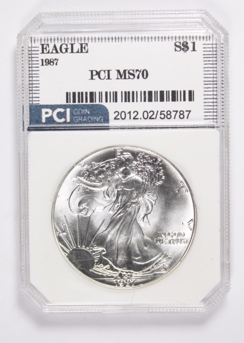 1987 AMERICAN SILVER EAGLE (1 of 2)