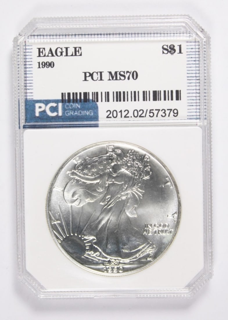 1990 AMERICAN SILVER EAGLE (1 of 2)