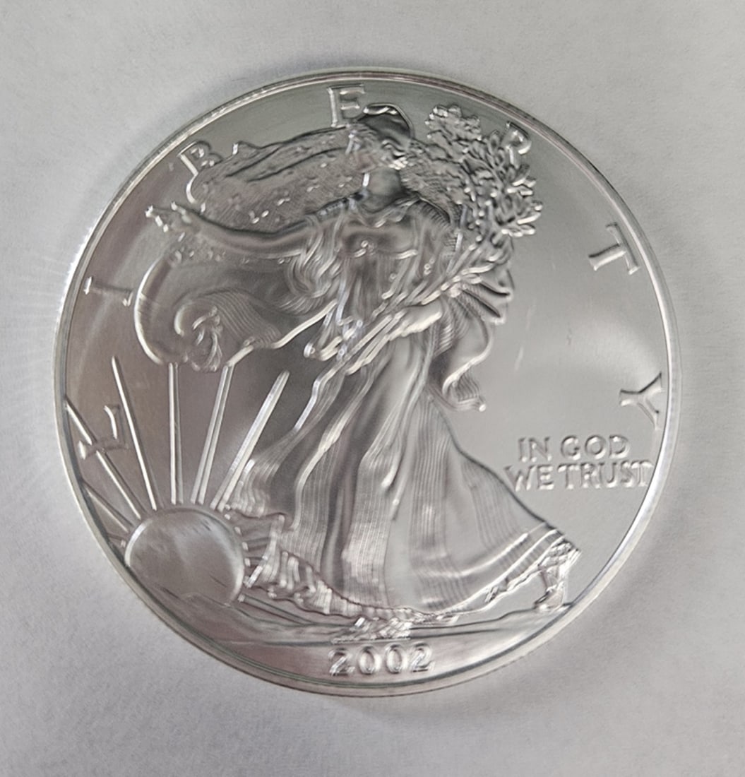 2002 AMERICAN SILVER EAGLE (1 of 2)