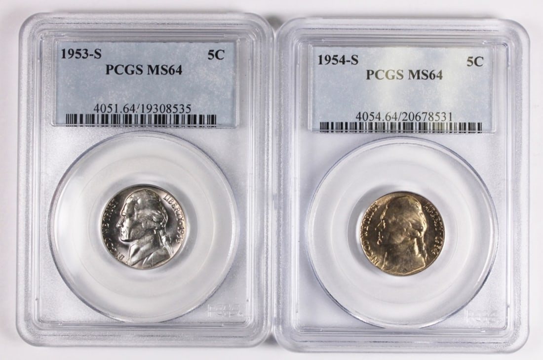 (2) PCGS GRADED JEFFERSON NICKELS (1 of 2)