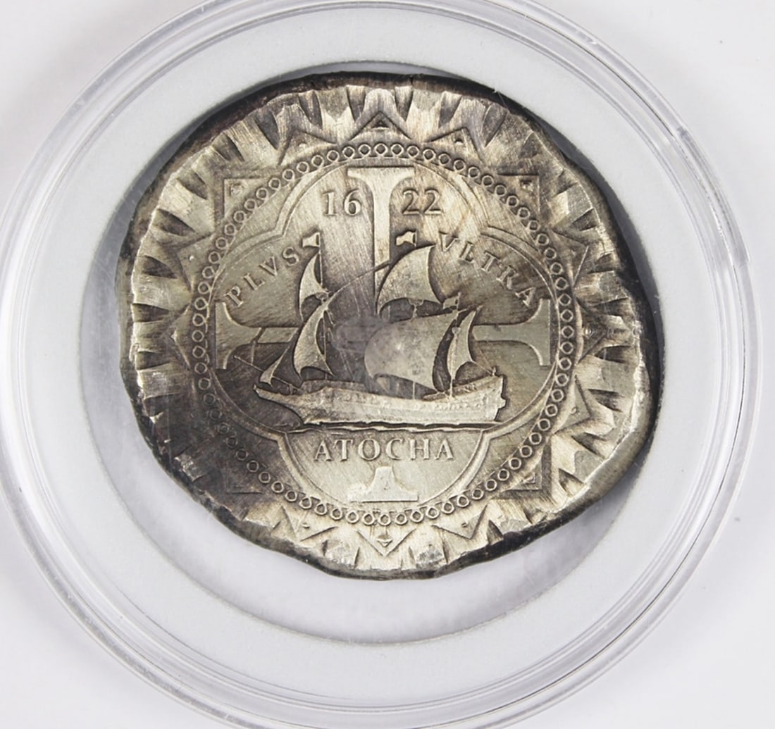 1622 SHIPWRECK ATOCHA 8 REALES: .999 SILVER. ESTIMATE: $75-$100