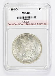 1880-O MORGAN SILVER DOLLAR