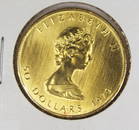 1979 1 OZ GOLD MAPLE LEAF