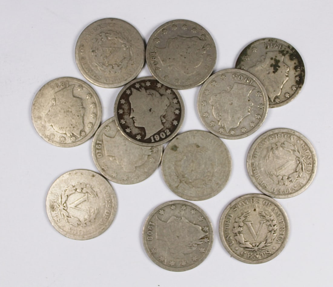(12) LIBERTY V-NICKELS (1 of 1)