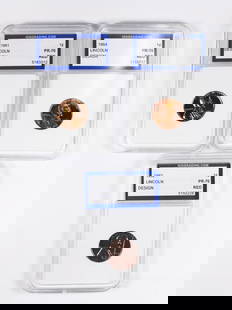 (3) PR-70 GRADED LINCOLN CENTS: 1961, 1962 AND 1964. IGS GRADED. ESTIMATE: $250-$300