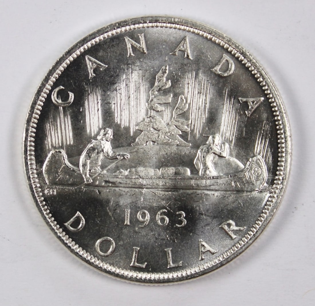1963 CANADA SILVER DOLLAR (1 of 2)