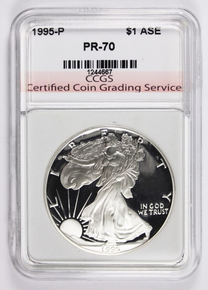 1995-P PROOF AMERICAN SILVER EAGLE (1 of 5)