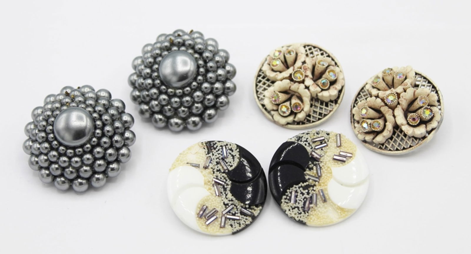 (3) PAIRS OF VINTAGE EARRINGS (1 of 2)