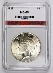 1923 PEACE SILVER DOLLAR